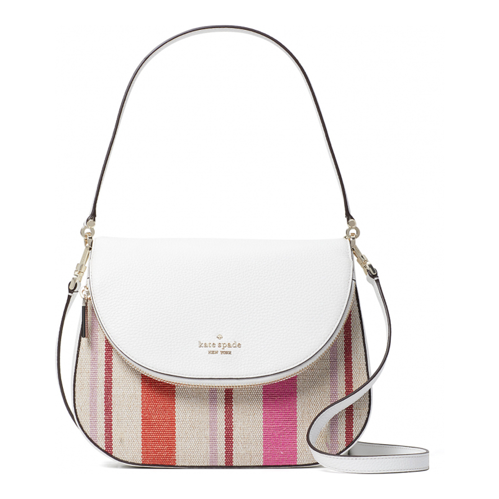 Women's 'Leila Striped Medium Flap' Shoulder Bag