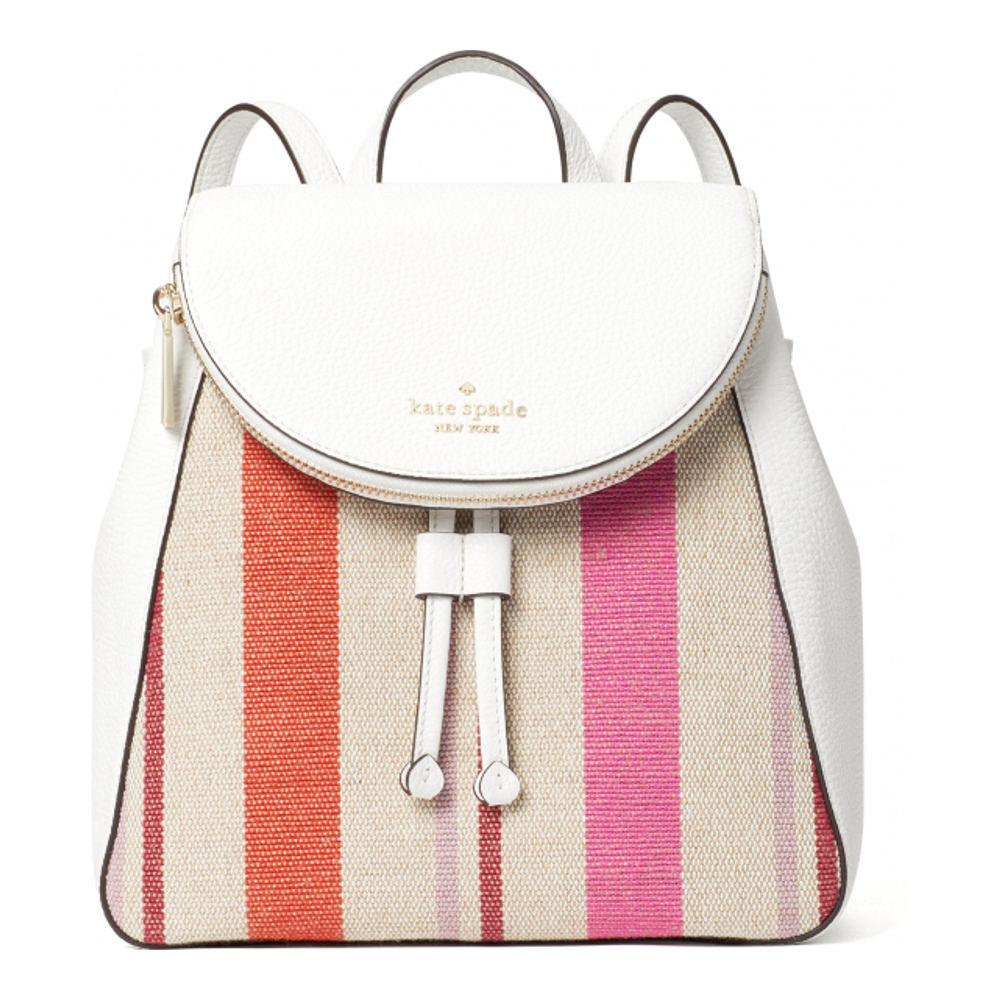Women's 'Leila Striped Medium Flap' Backpack