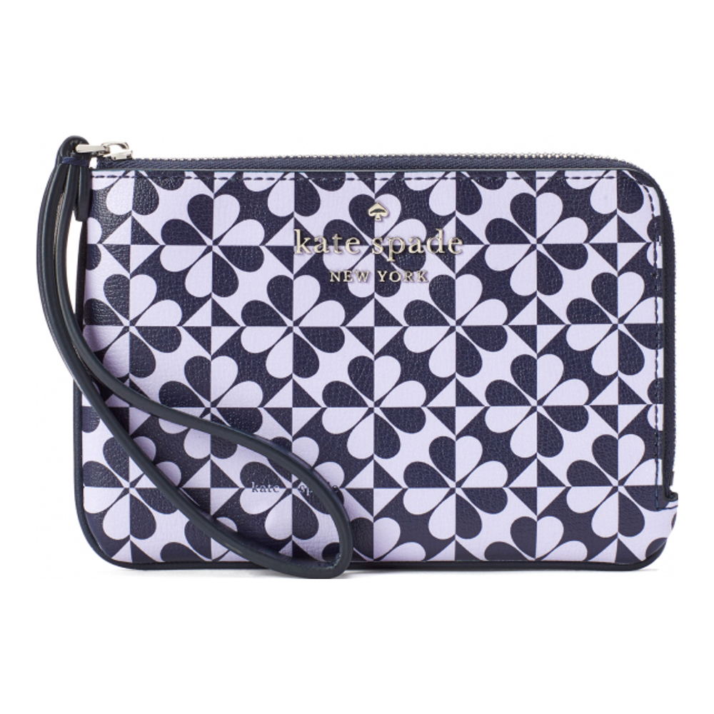 Women's 'Hollie Spade Clover Geo Small  L-zip' Pouch