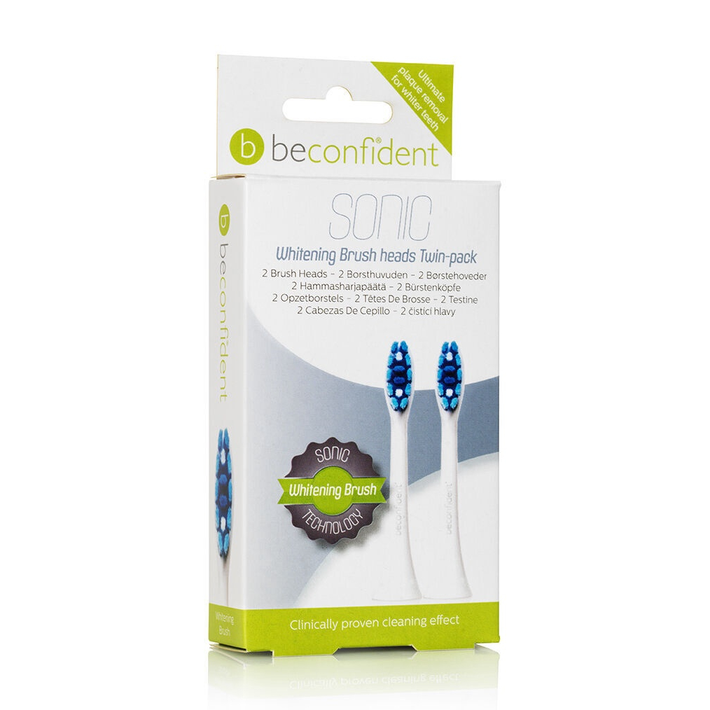 'Sonic Whitening' Zahnbürstenkopf Set - White 2 Stücke