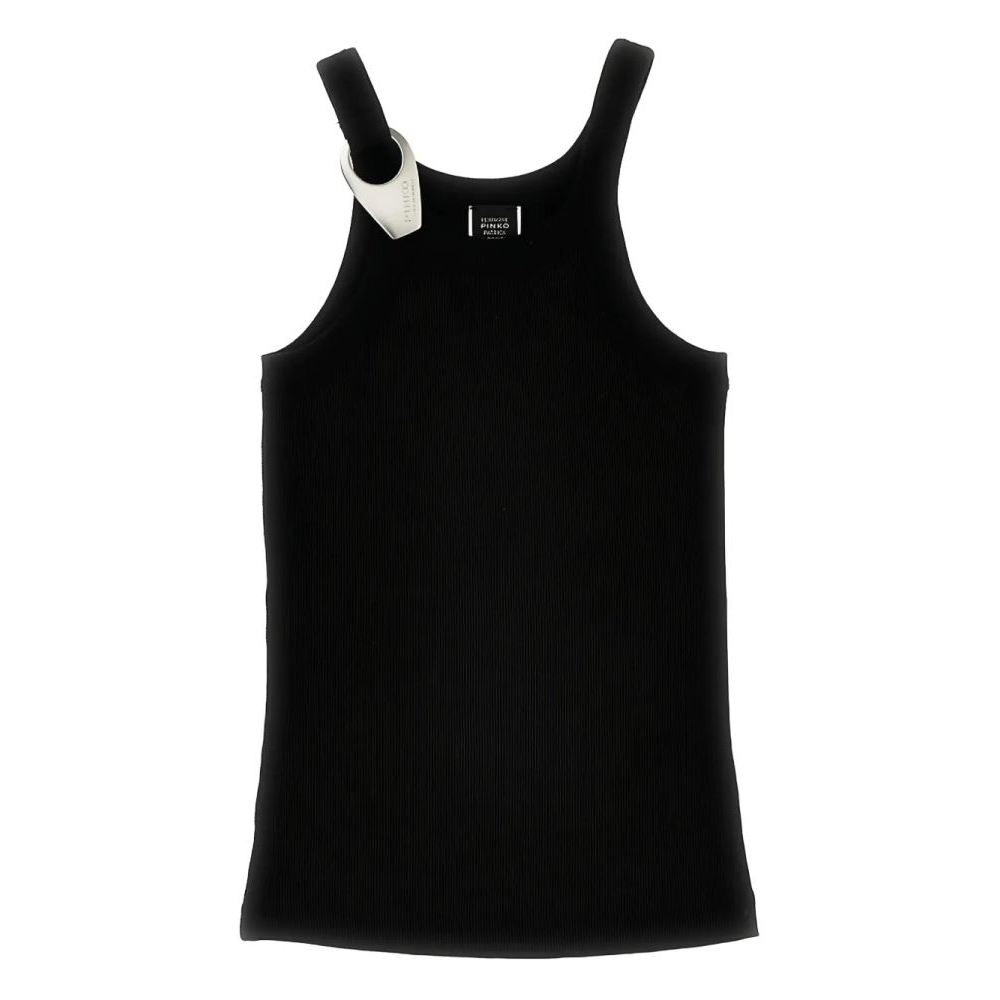 'Logo-Plaque' Trägershirt für Damen