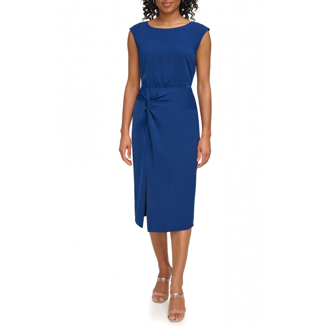 Women's 'Twist Front Midi' Sheath Dress