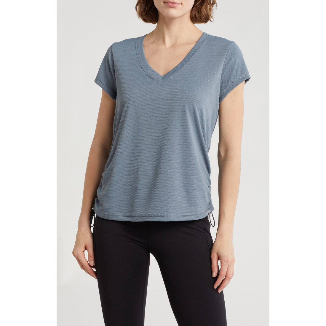 Women's 'Side Ruched Tech' T-Shirt