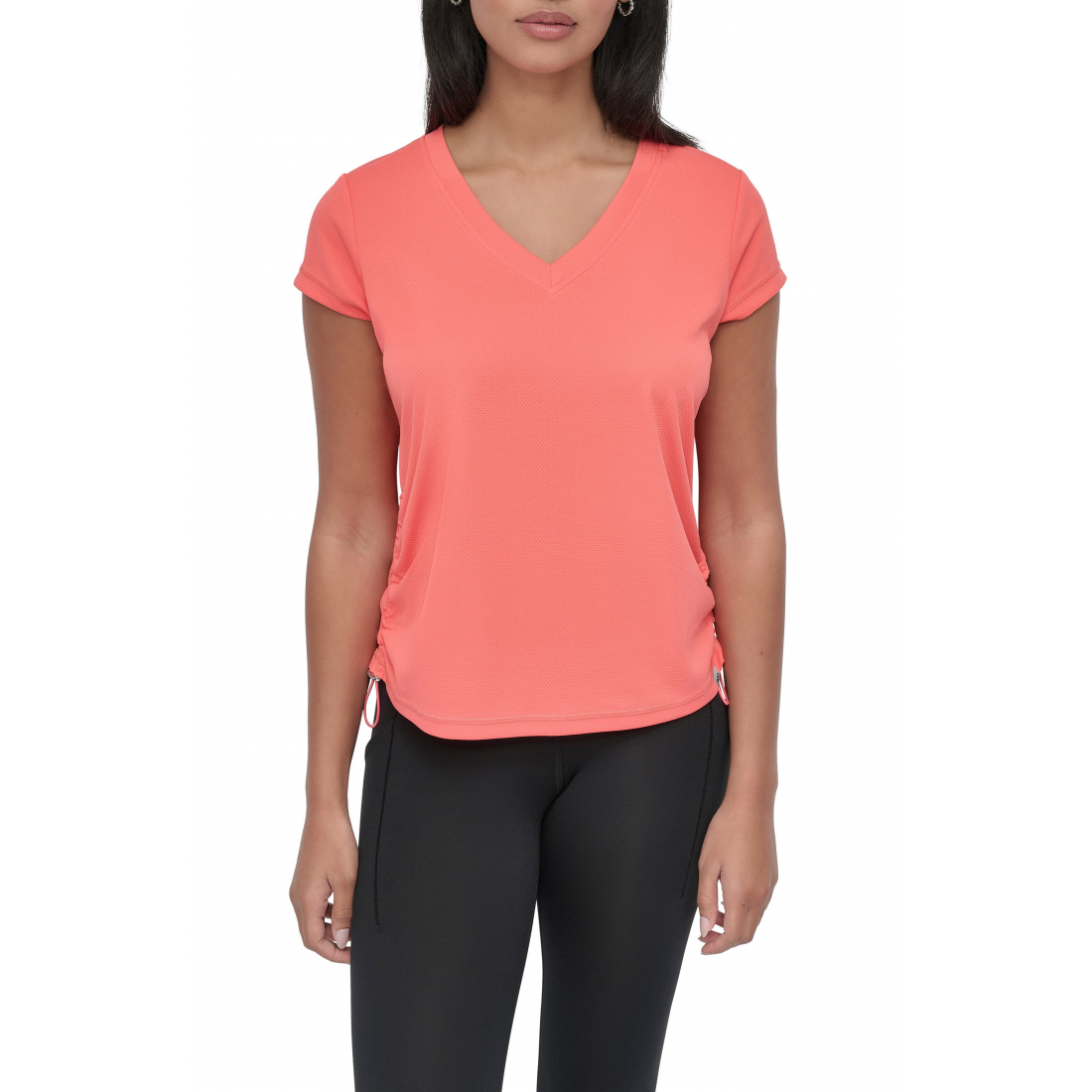 Women's 'Side Ruched Tech' T-Shirt