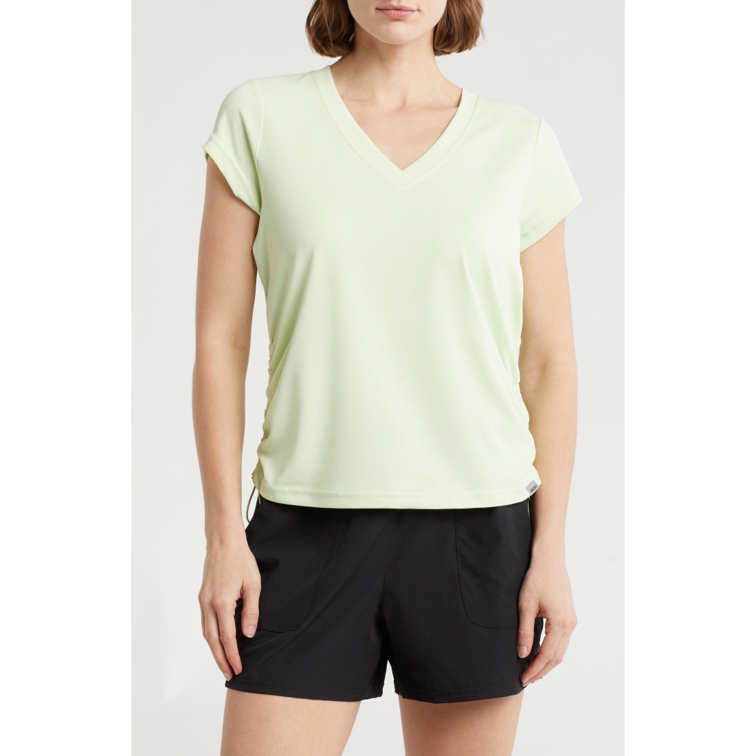 Women's 'Side Ruched Tech' T-Shirt