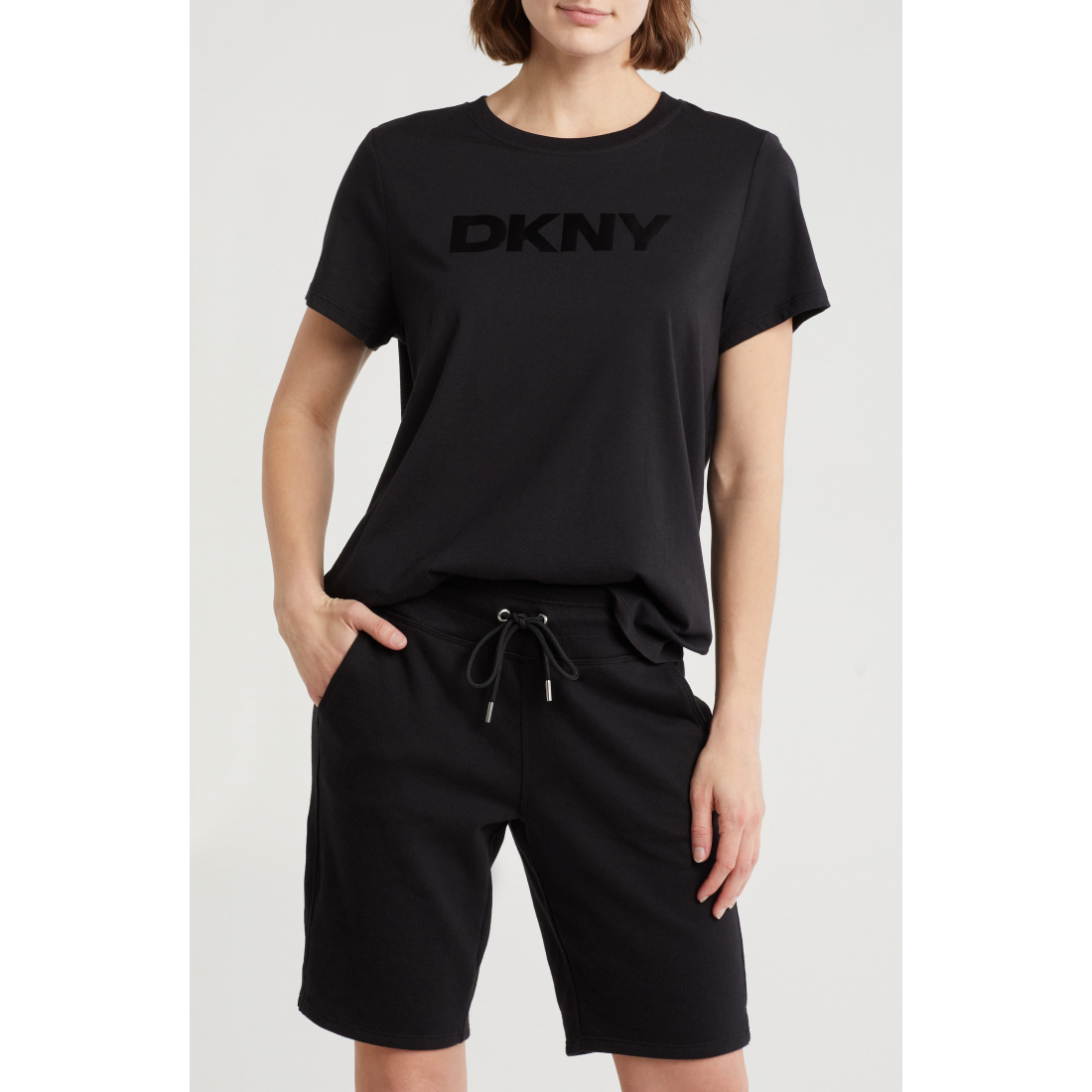 Women's 'Tonal Logo Cotton & Modal Graphic' T-Shirt