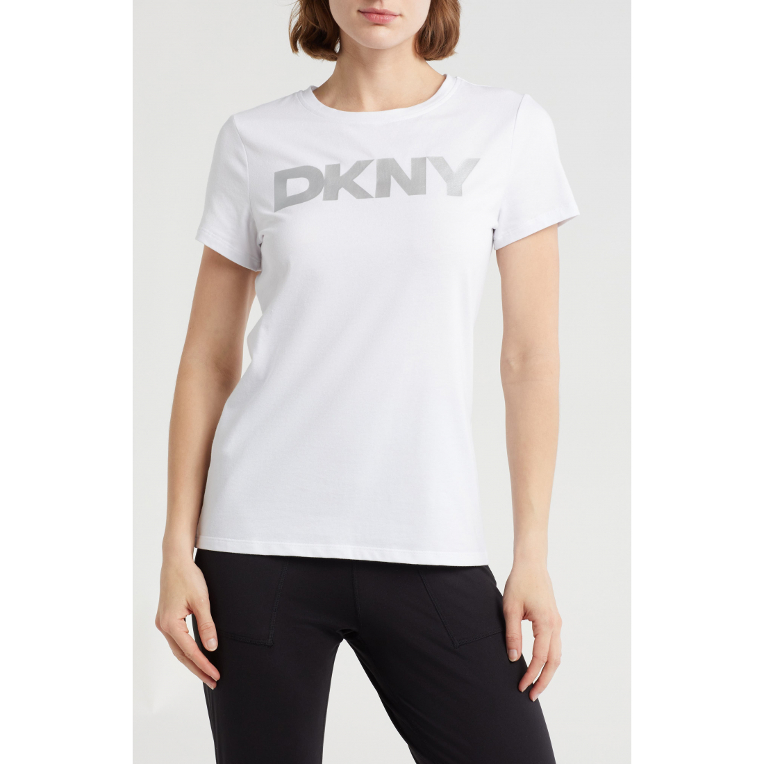 Women's 'Exploded Foil Logo Stretch Cotton Graphic' T-Shirt