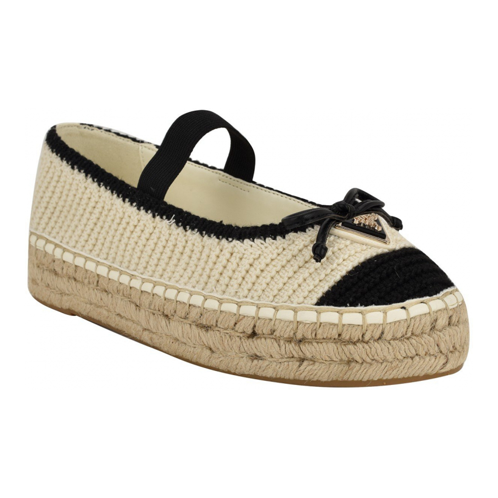 Women's 'Joneal Platform Espadrille Crochet Knit Ballet Flats' Ballerinas