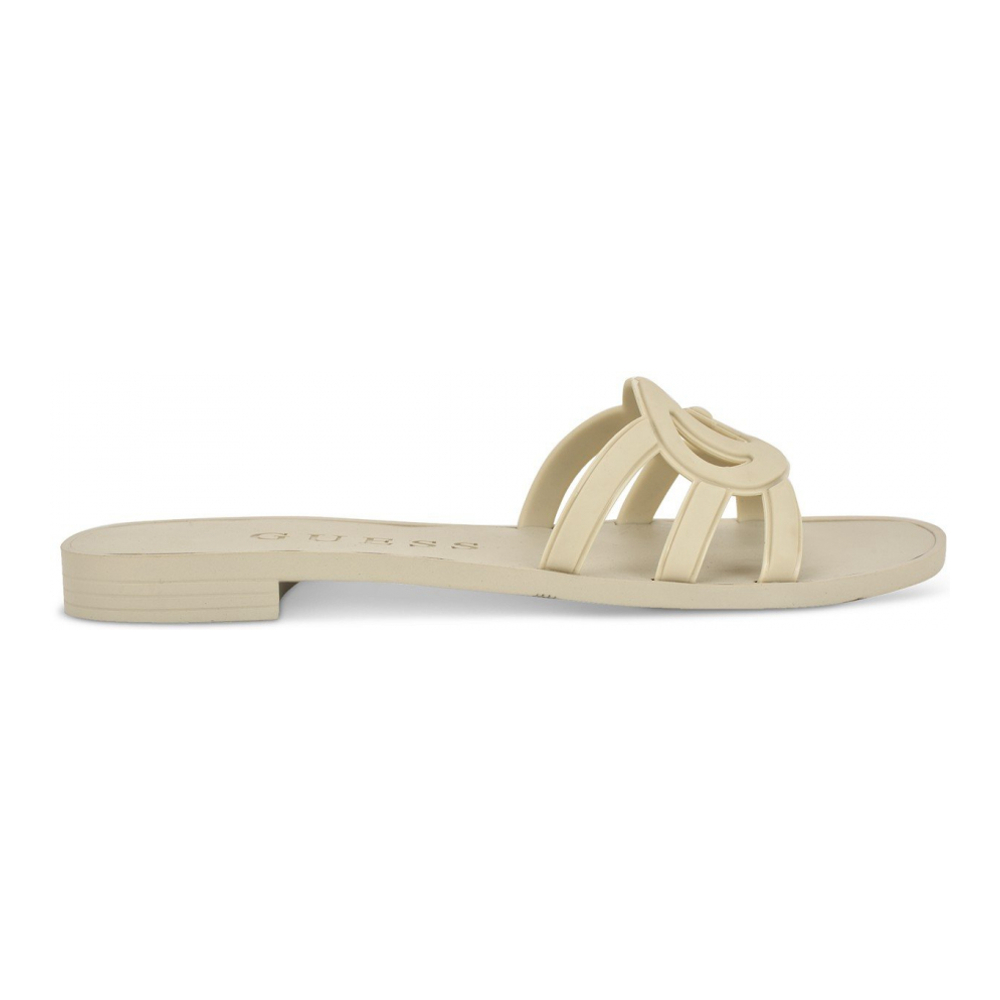 Women's 'Elyho Logo Cutout Jelly' Flat Sandals