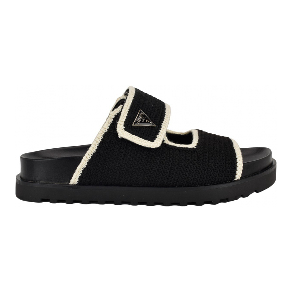 Sandales à semelle plateforme 'Fadenna Crochet Knit Double Band Footbed' pour Femmes