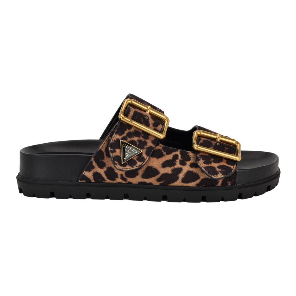 Women's 'Fasten Double-Buckle Footbed' Platform Sandals