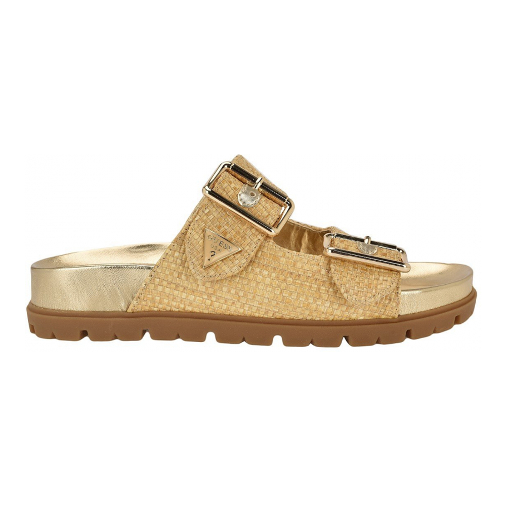 Women's 'Fasten Double-Buckle Footbed' Platform Sandals