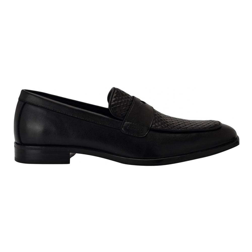 Men's 'Hacon Woven Texture Square Toe Dress' Loafers