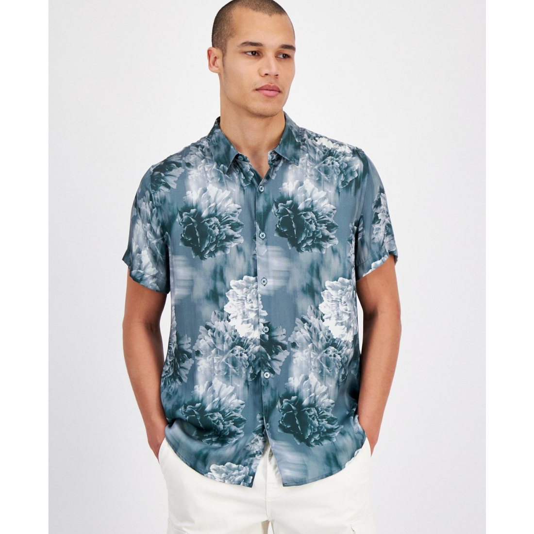 Men's 'Wayco Floral-Print' Short sleeve shirt