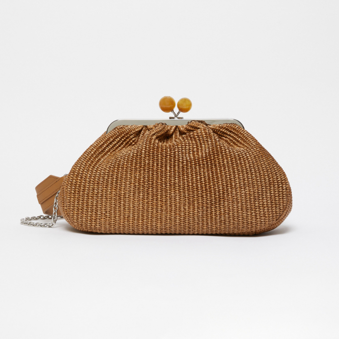 Pochette 'Medium Raffia-Effect Pasticcino' pour Femmes