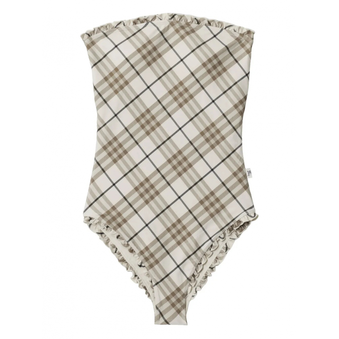 'Checked' Badeanzug für Damen