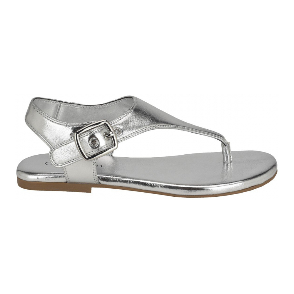 'Moraca Buckle T-Strap Flat Sandals' pour Femmes