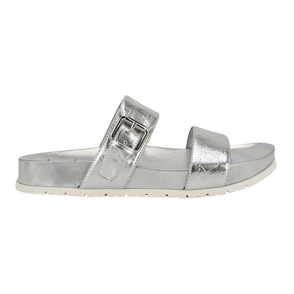 Femmes's 'Landesa Double Band Flat Slip-On' Sandales 