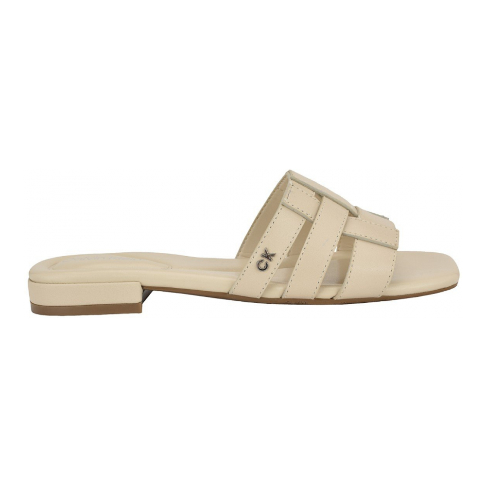 'Tessie Slip-On Square Toe Flat Sandals' für Damen