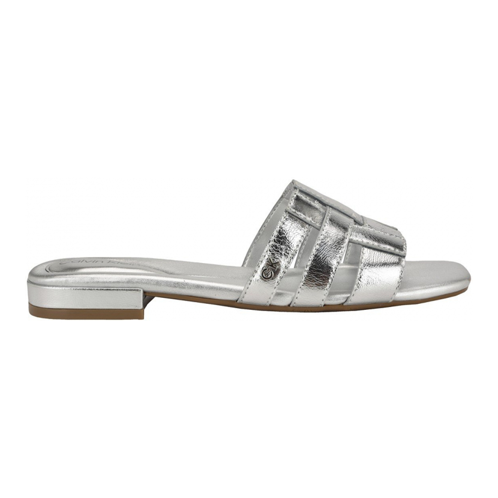 'Tessie Slip-On Square Toe Flat Sandals' für Damen