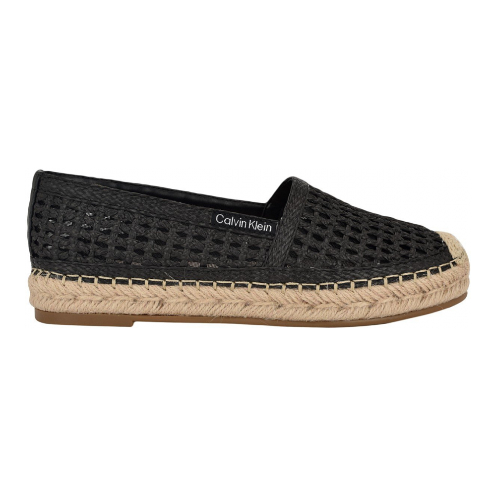 'Presley Woven Slip-On Espadrilles Flat' pour Femmes