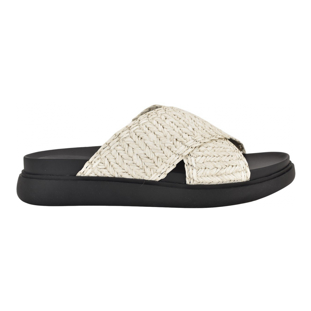 Sandales plates 'Pacen Woven Crisscross' pour Femmes