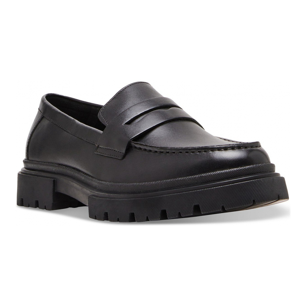 Men's 'Akkron Faux-Leather Lug-Sole Penny Loafers'