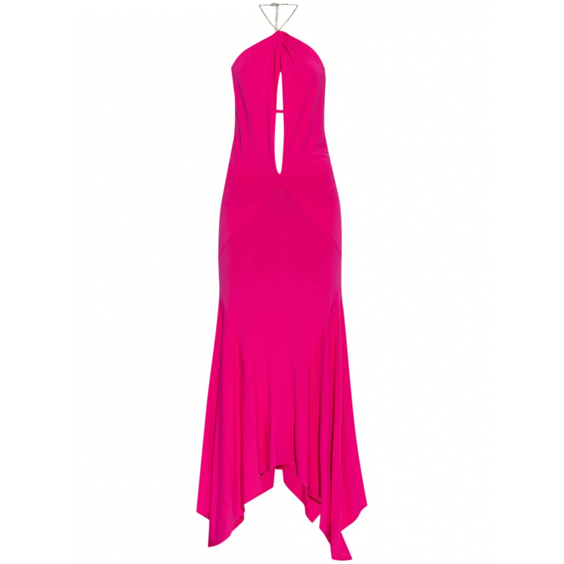 Robe maxi 'Halterneck Chain-Link Detail' pour Femmes