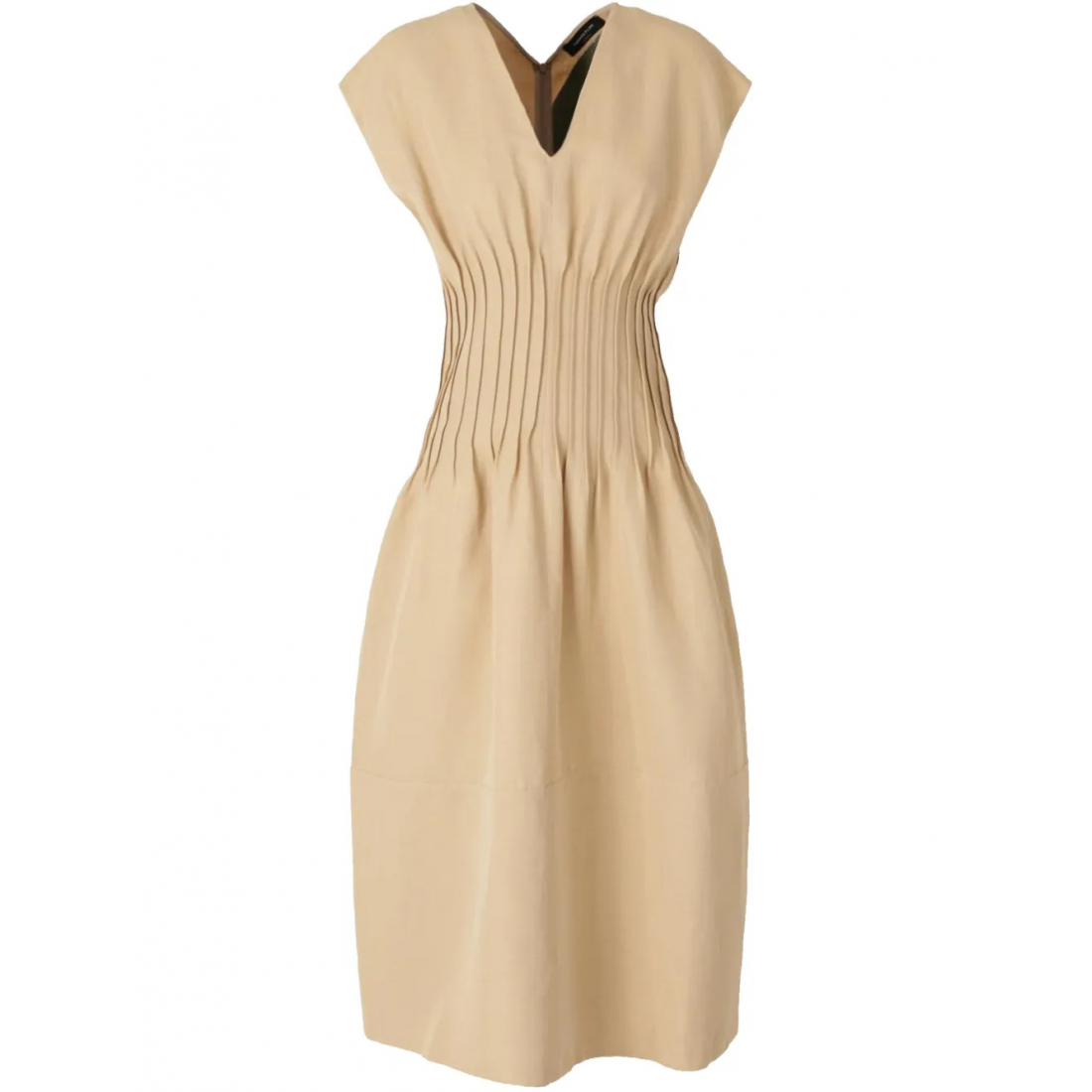 Robe Midi 'Fitted-Waist' pour Femmes