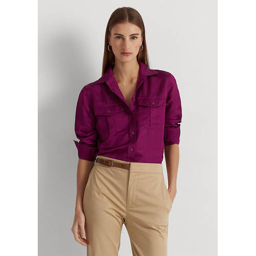 'Satin Shantung Shirt' pour Femmes