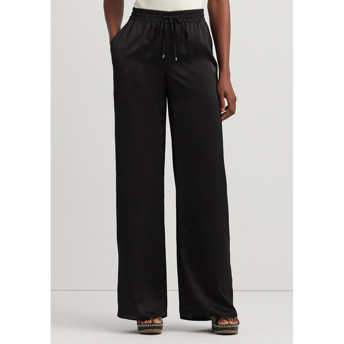 'Satin Charmeuse Wide Leg Pants' für Damen