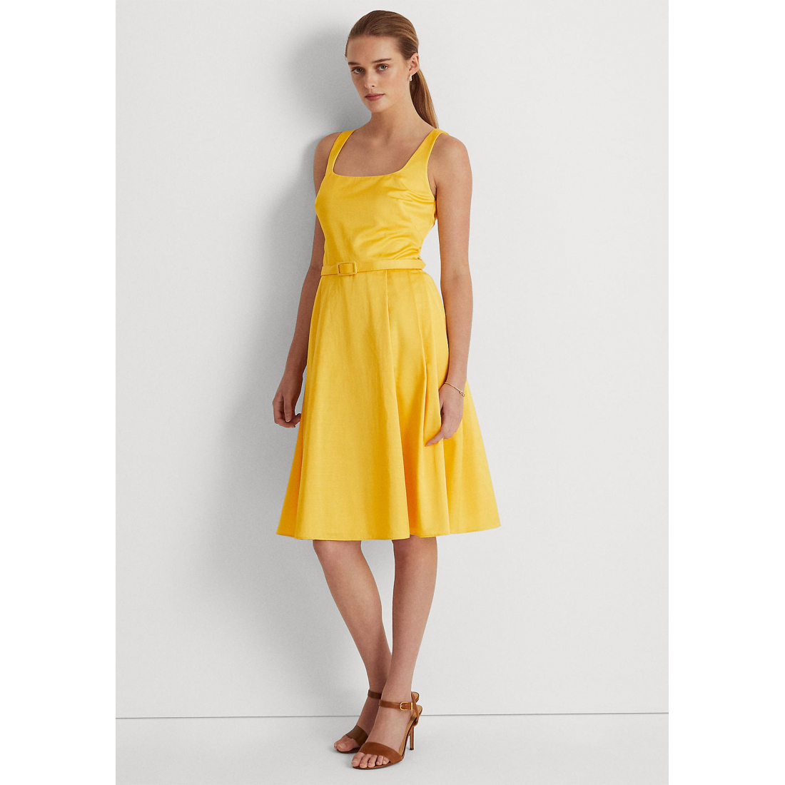 Women's 'Belted Sleeveless Cocktail Dress'