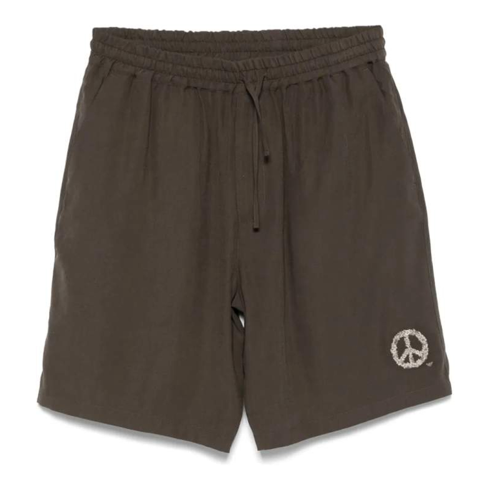 'Peace Sign-Motif' Shorts für Herren
