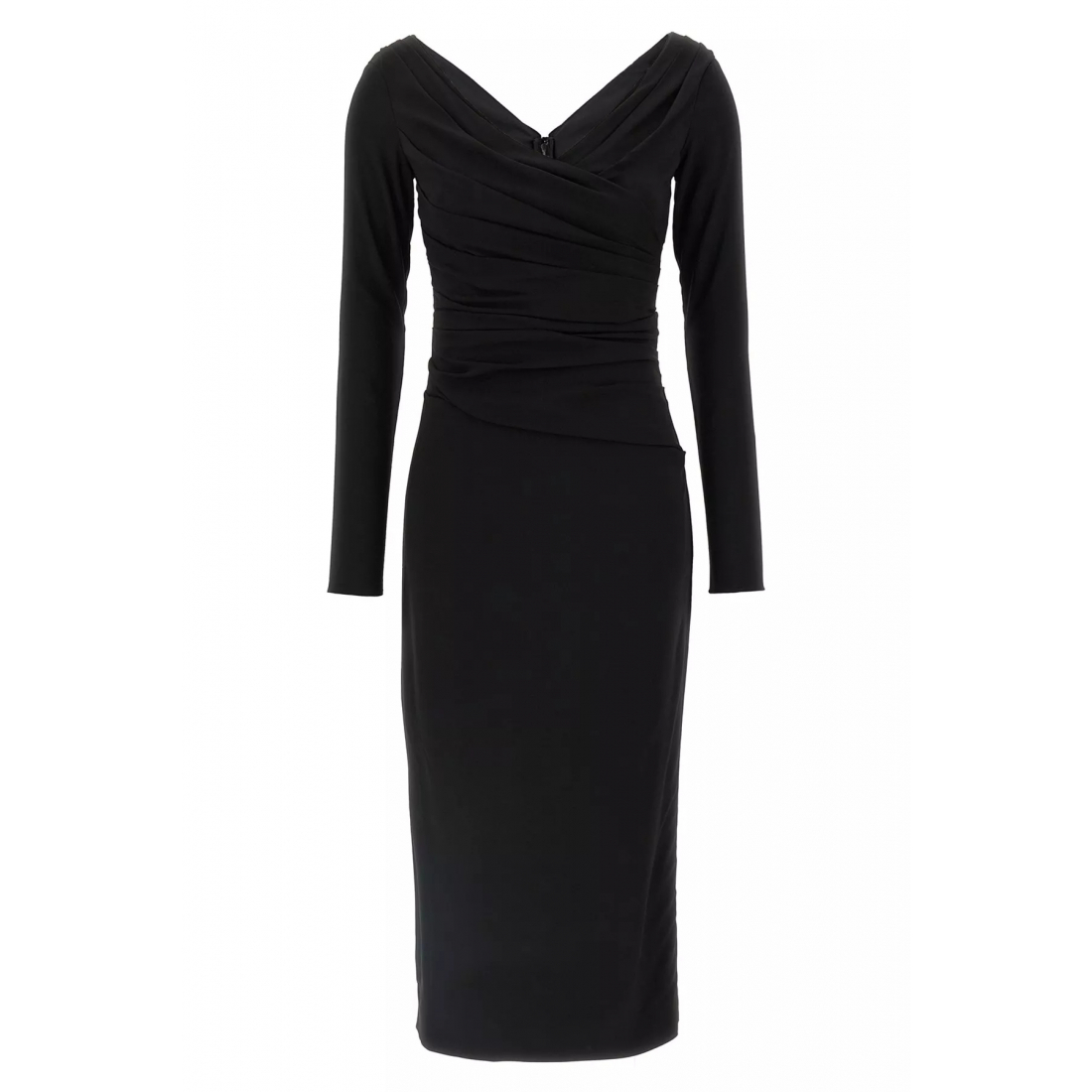 Robe à manches longues 'Draped' pour Femmes