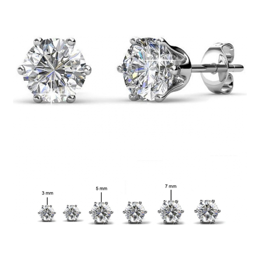 Women's 'Solitaire S' Earrings Set