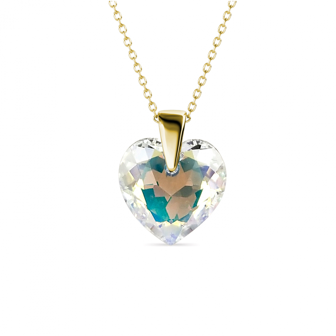 Pendentif sur chaine 'Crystaline Heart' pour Femmes