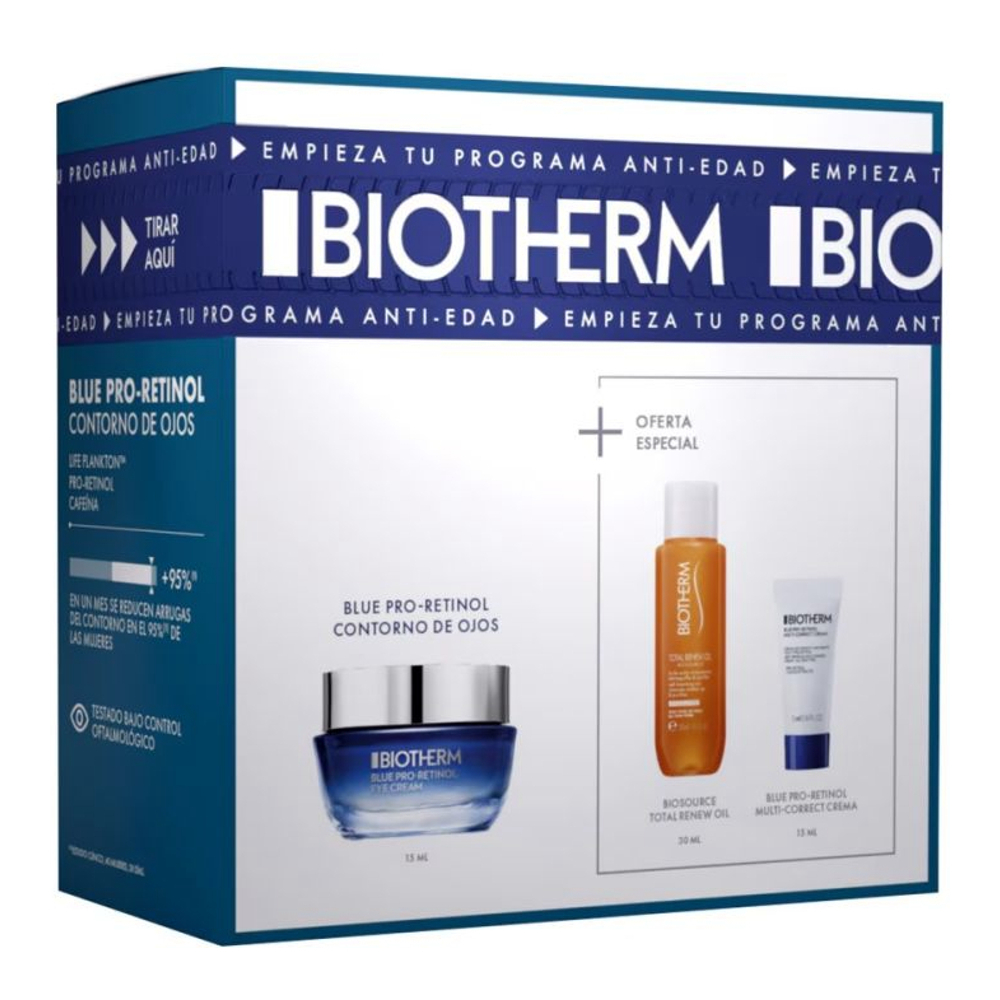 Set de soins des yeux 'Blue Pro' - 3 Pièces