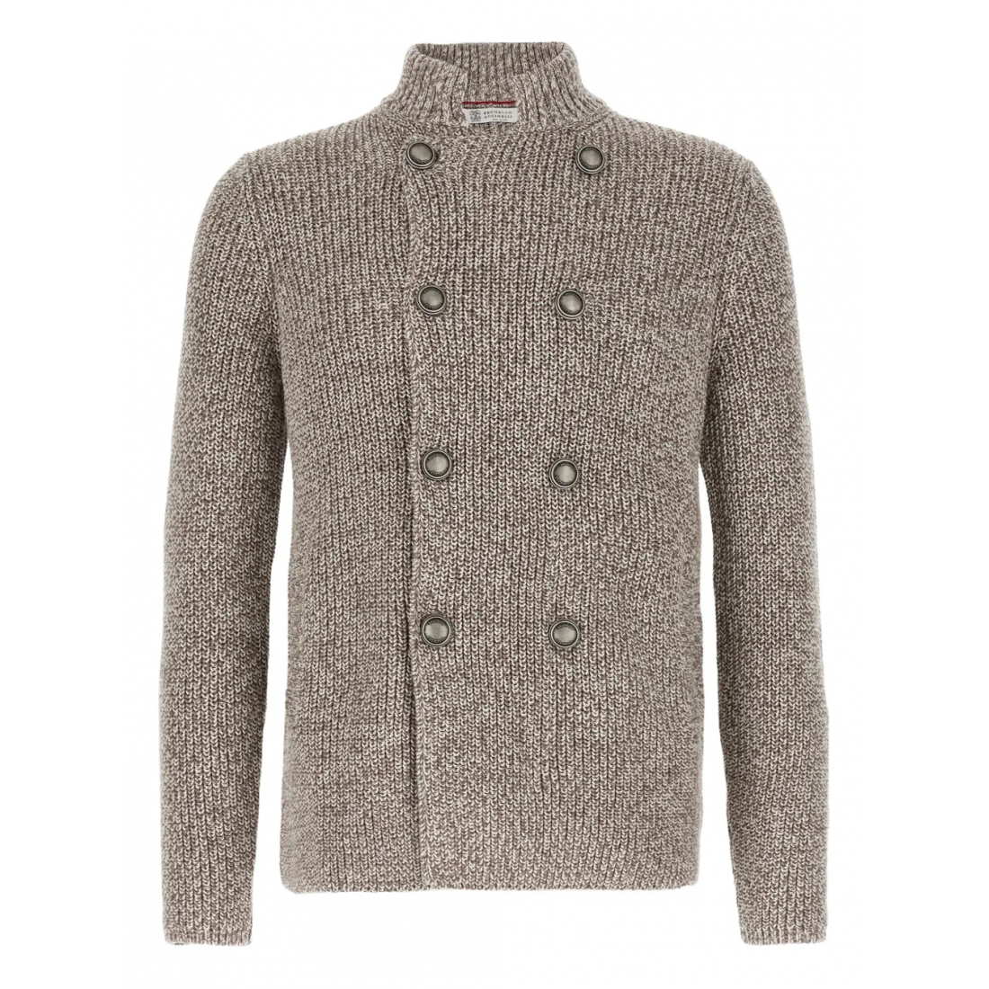 'Mélange-Effect' Strickjacke für Herren