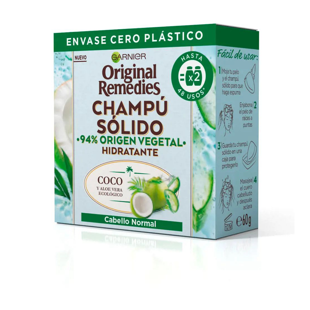 'Original Remedies Coconut & Aloe Vera Bio' Solid Shampoo - 60 g