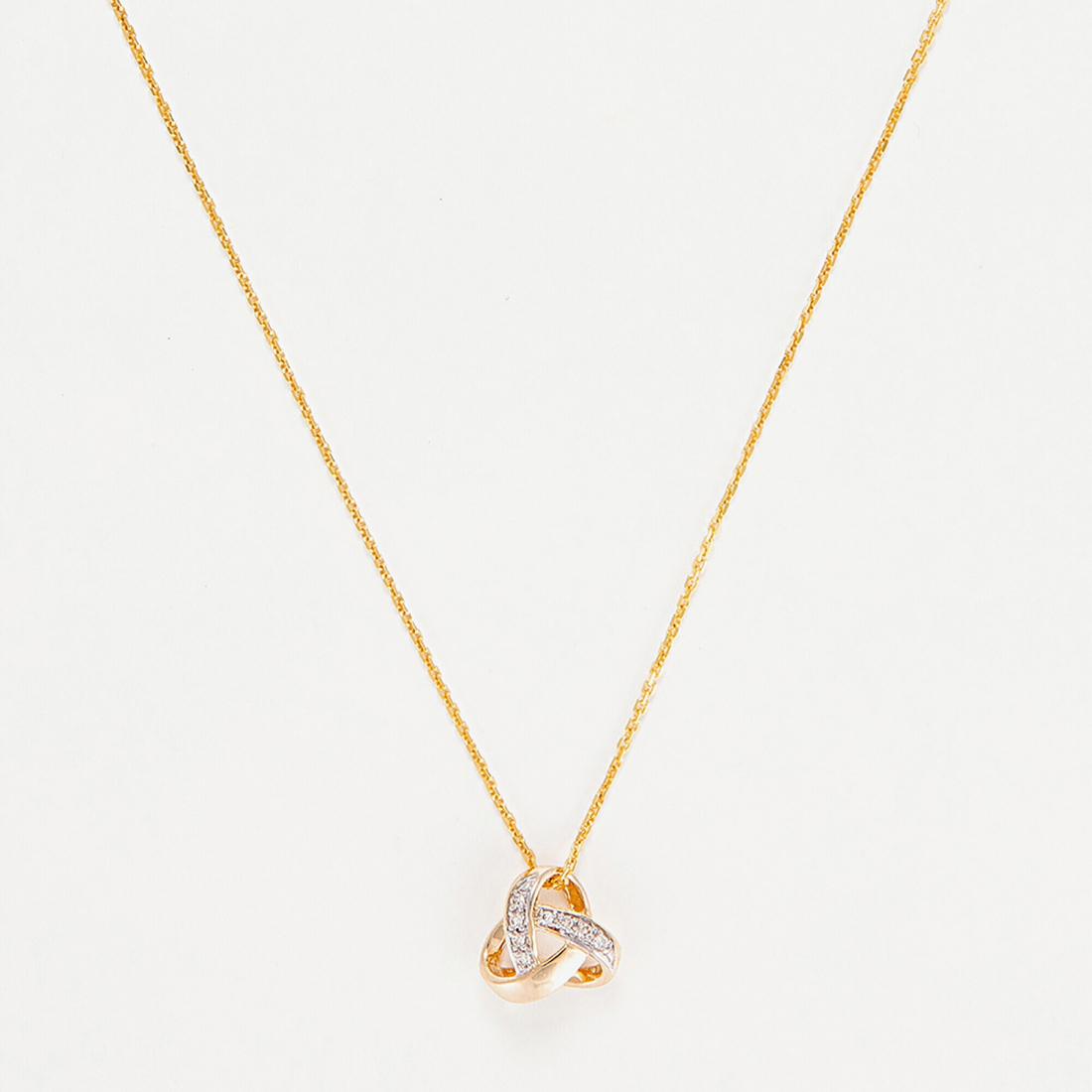 Pendentif sur chaine 'Noeud Elegance' pour Femmes