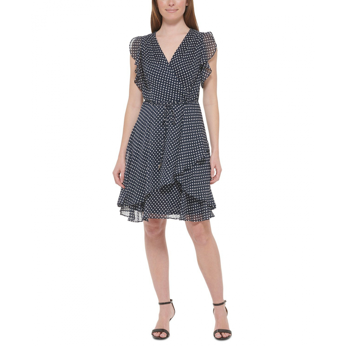 Women's 'Printed Ruffled' Fit & Flare Dress