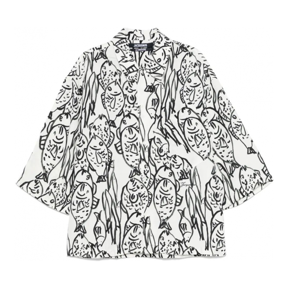 'Le Chemise Aloe' Kurzärmeliges Hemd für Herren