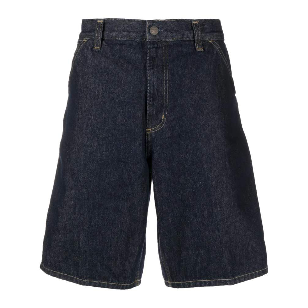 Men's 'Logo-Patch Denim' Cargo Shorts