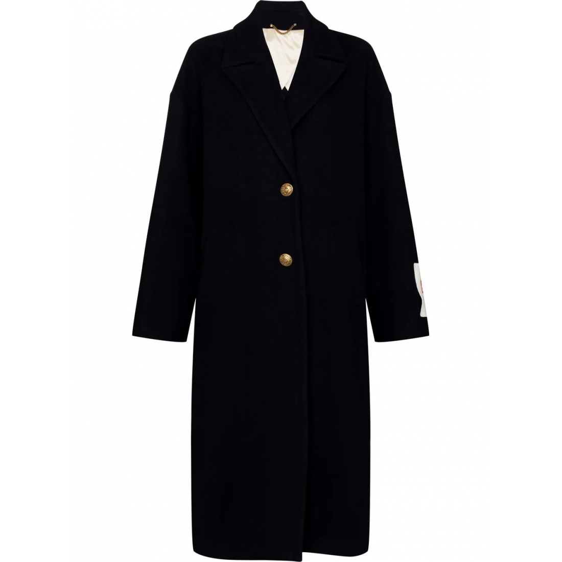 Manteau 'Logo Patch Single-Breasted' pour Femmes