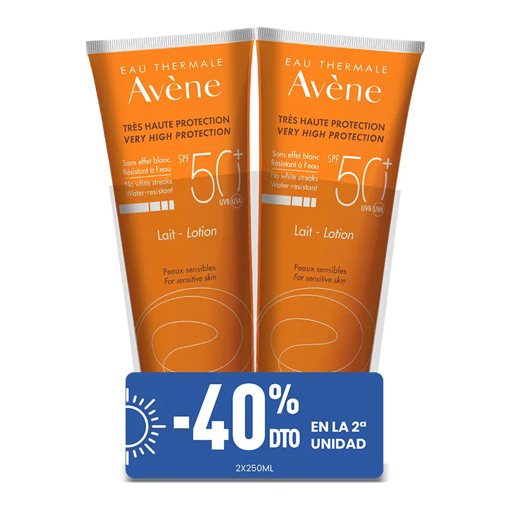 'Solaire Très Haute Protection SPF50+' Sunscreen Milk - 250 ml, 2 Pieces