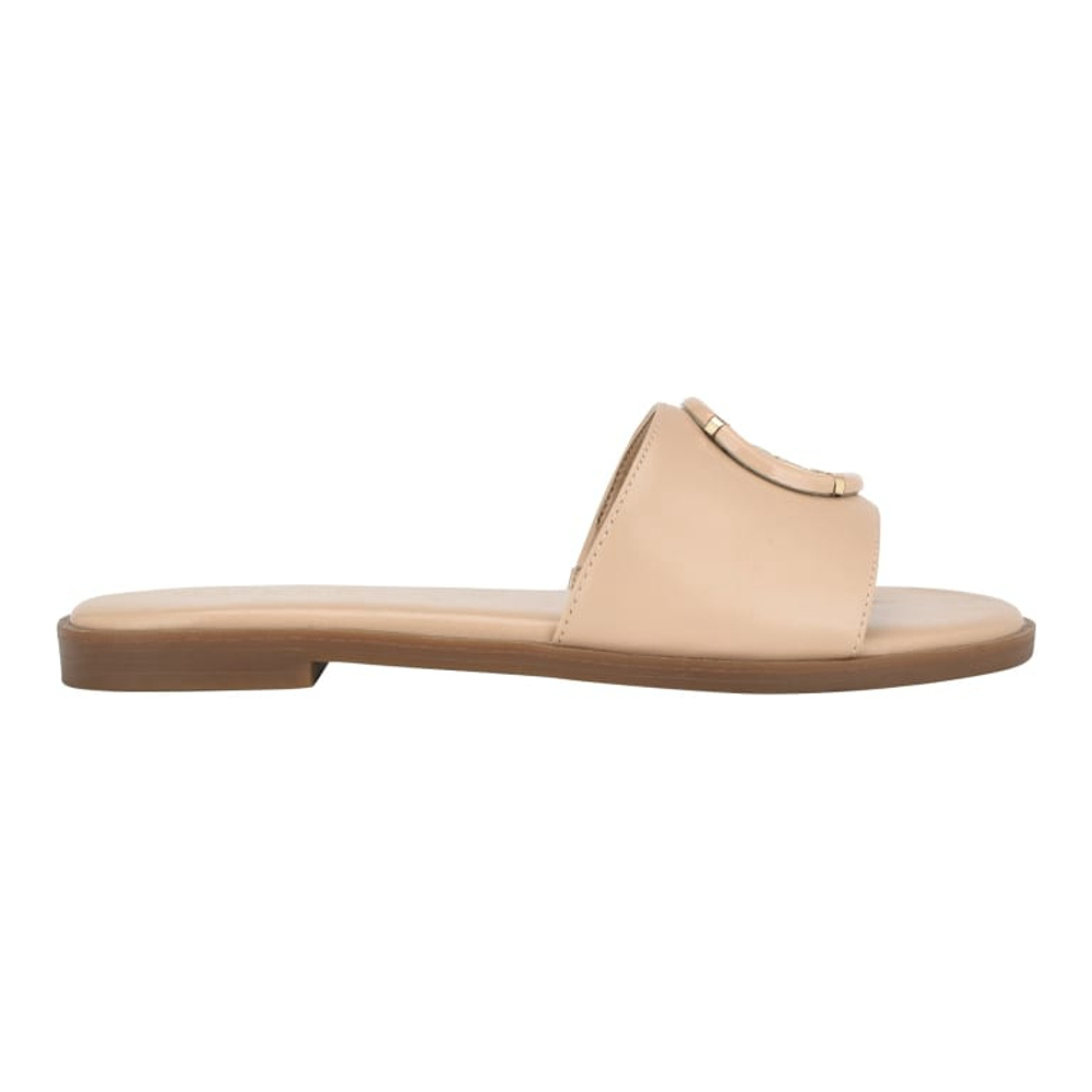 Sandales plates 'Magnify Faux-Leather Beach' pour Femmes
