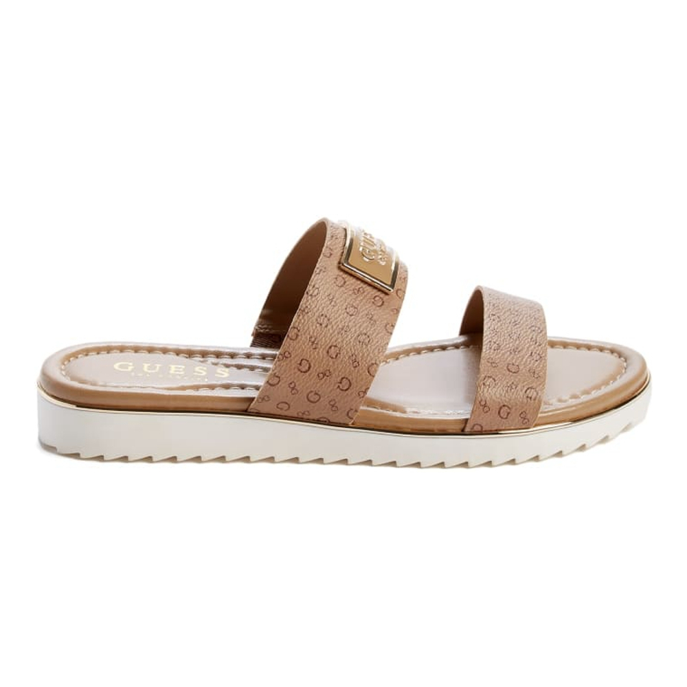 Sandales plates 'Keily Logo' pour Femmes