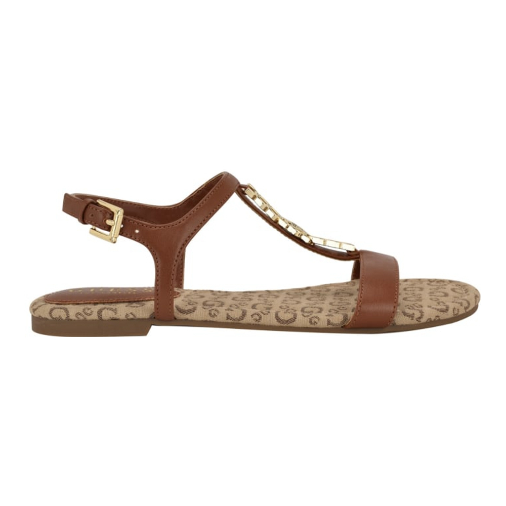Sandales plates 'Lookon Logo Chain Strap' pour Femmes