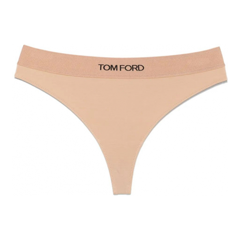 Women's 'Logo-Waistband' Thong