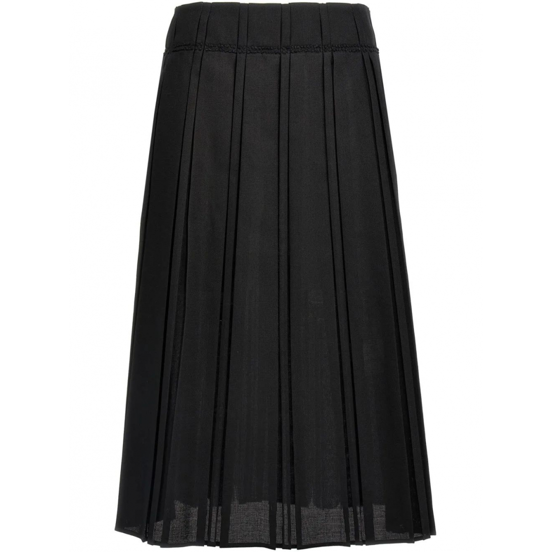 Jupe Midi 'Pleated' pour Femmes